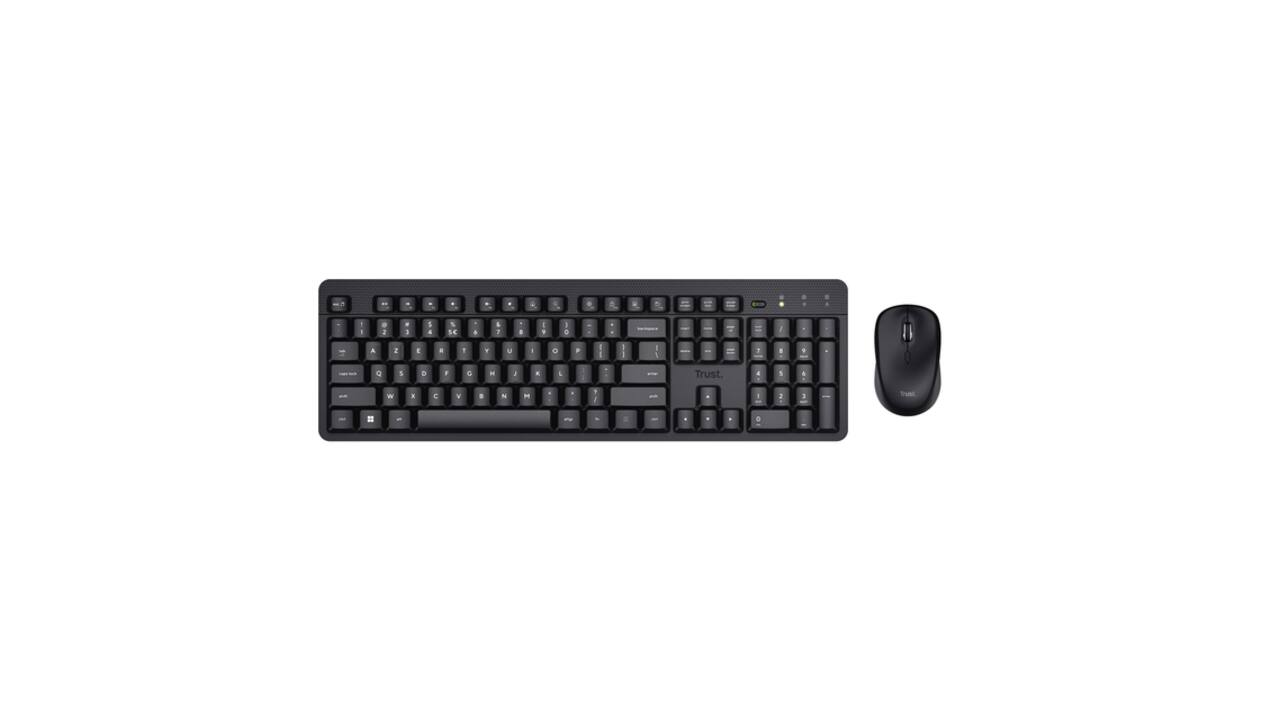 Toetsenbord Trust Ody II draadloos + muis  AZERTY 25363