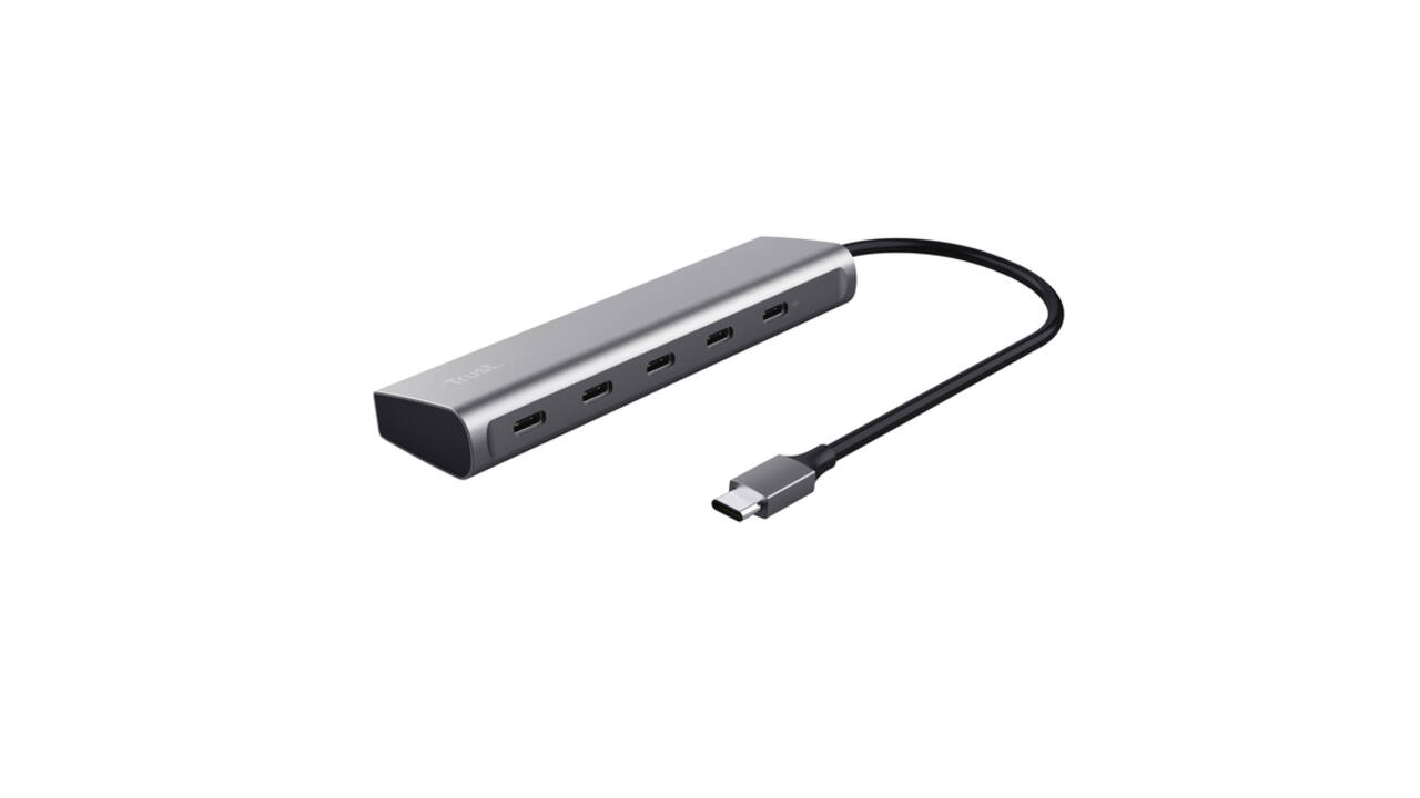 Hub Trust USB-C Halyx 5 poorts 25136