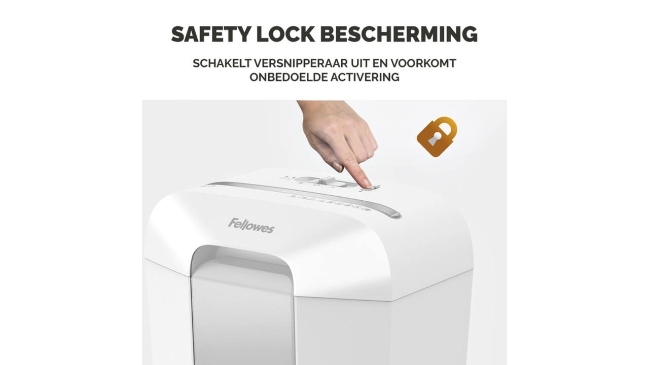Papiervernietiger Fellowes Powershred LX70 snippers 4x40mm wit