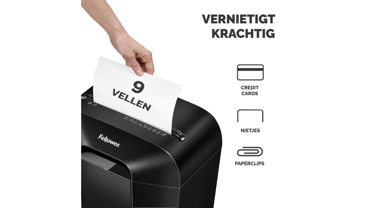 Papiervernietiger Fellowes Powershred LX50 snippers 4x37mm zwart