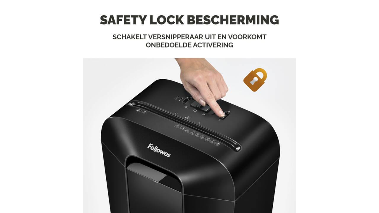Papiervernietiger Fellowes Powershred LX50 snippers 4x37mm zwart