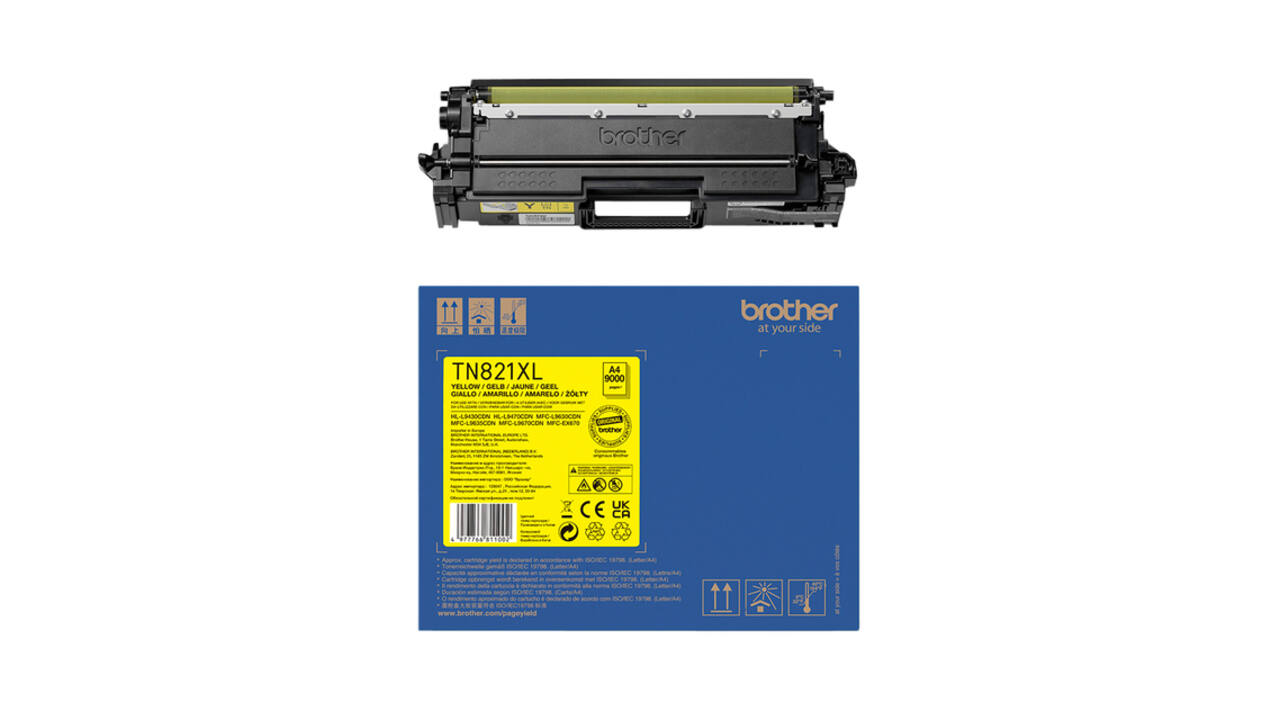 Toner Brother TN-821XLY geel