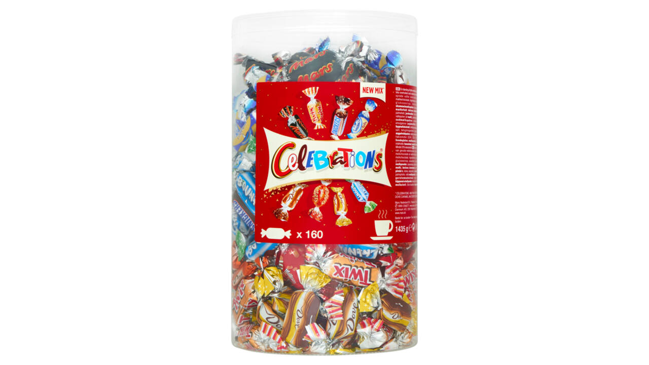 Chocolade Celebrations koker 1435gr