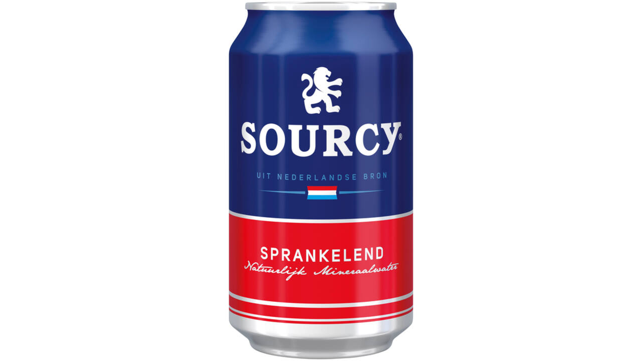 Water Sourcy rood blik 330ml