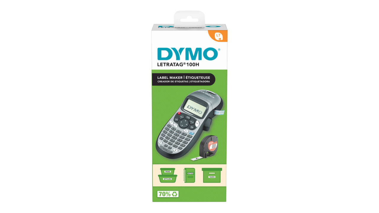 Labelprinter Dymo LetraTag 100H draagbaar abc 12mm zilverkleurig special edition