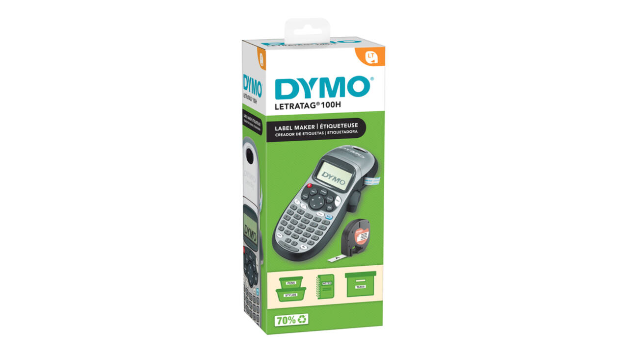 Labelprinter Dymo LetraTag 100H draagbaar abc 12mm zilverkleurig special edition