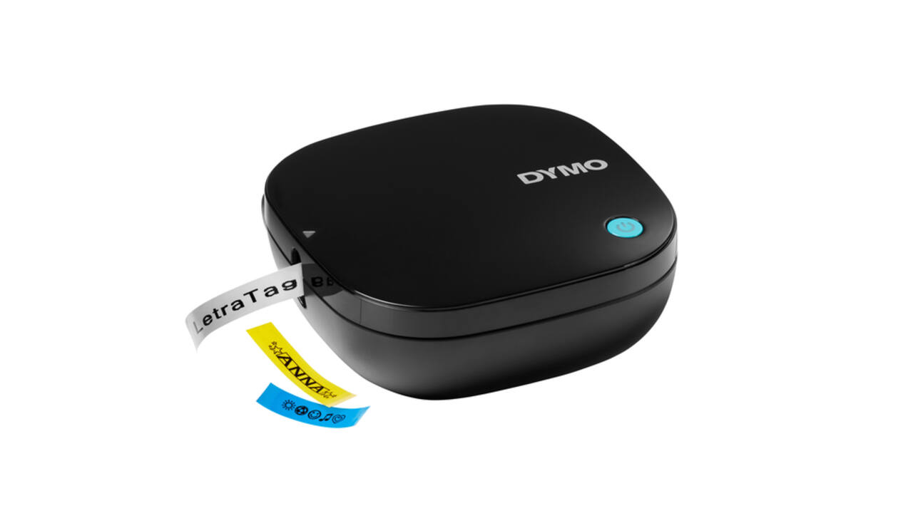 Labelprinter Dymo LetraTag 200B draagbaar bluetooth 12mm zwart promopack