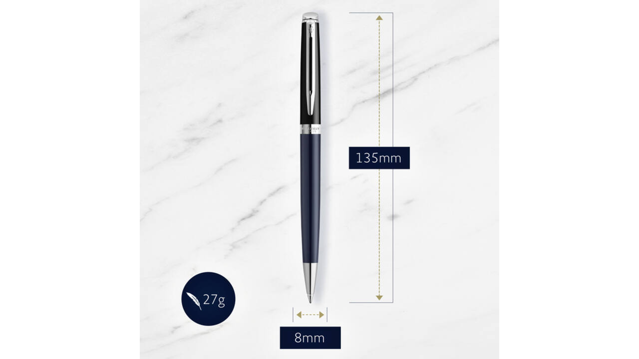 Balpen Waterman Hémisphère Colour Blocking black en blue CT medium