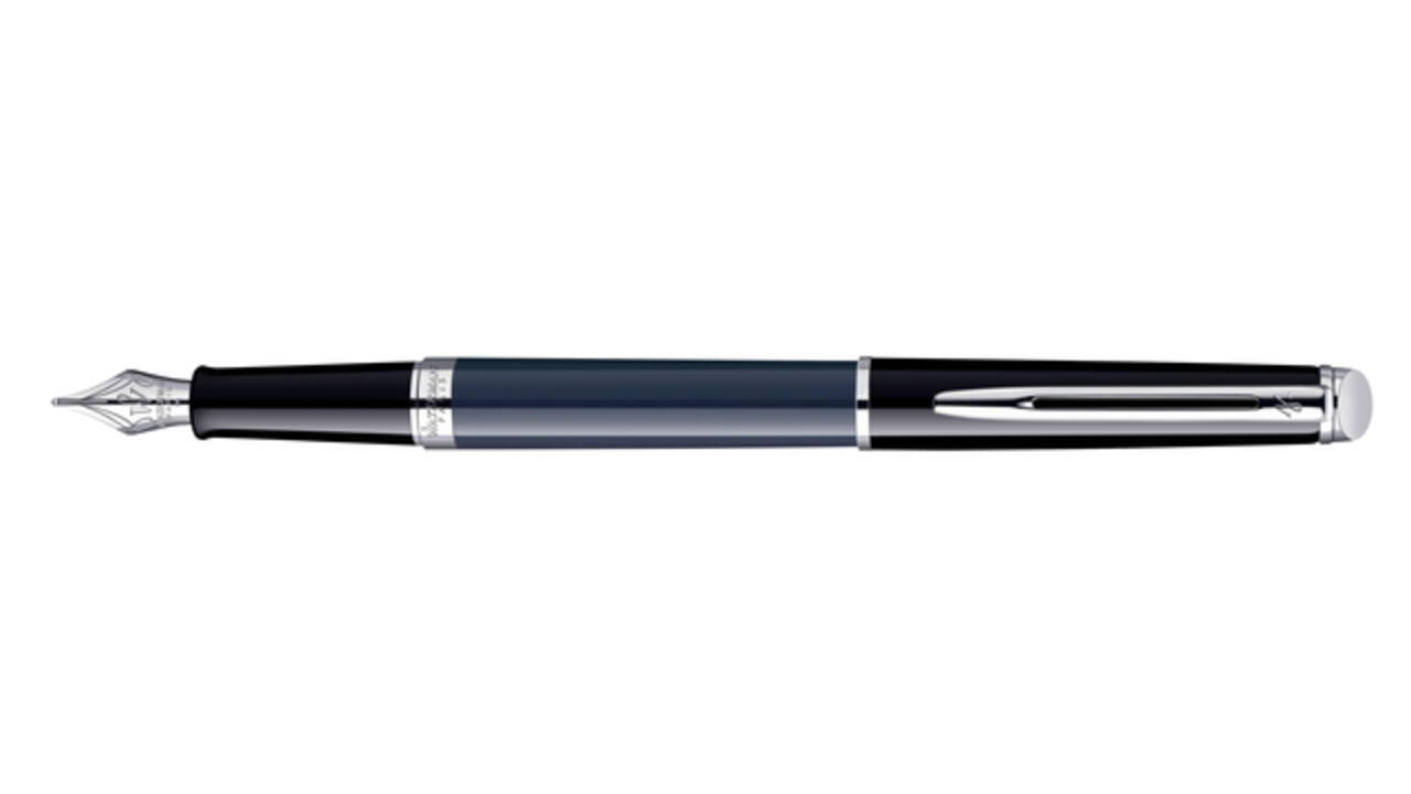Vulpen Waterman Hémisphère Colour Blocking black en blue CT fijn