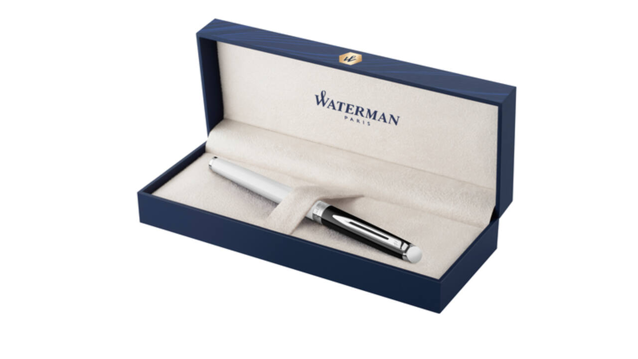 Vulpen Waterman Hémisphère Colour Blocking black en white CT medium
