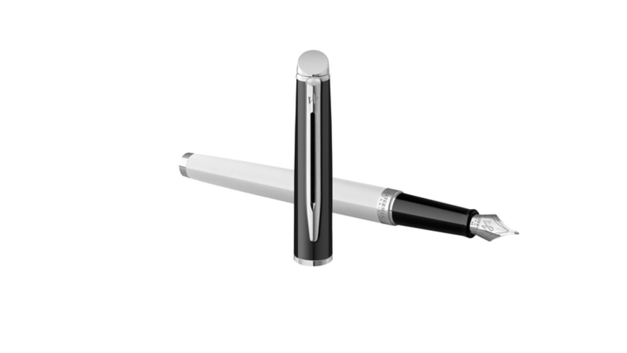 Vulpen Waterman Hémisphère Colour Blocking black en white CT medium