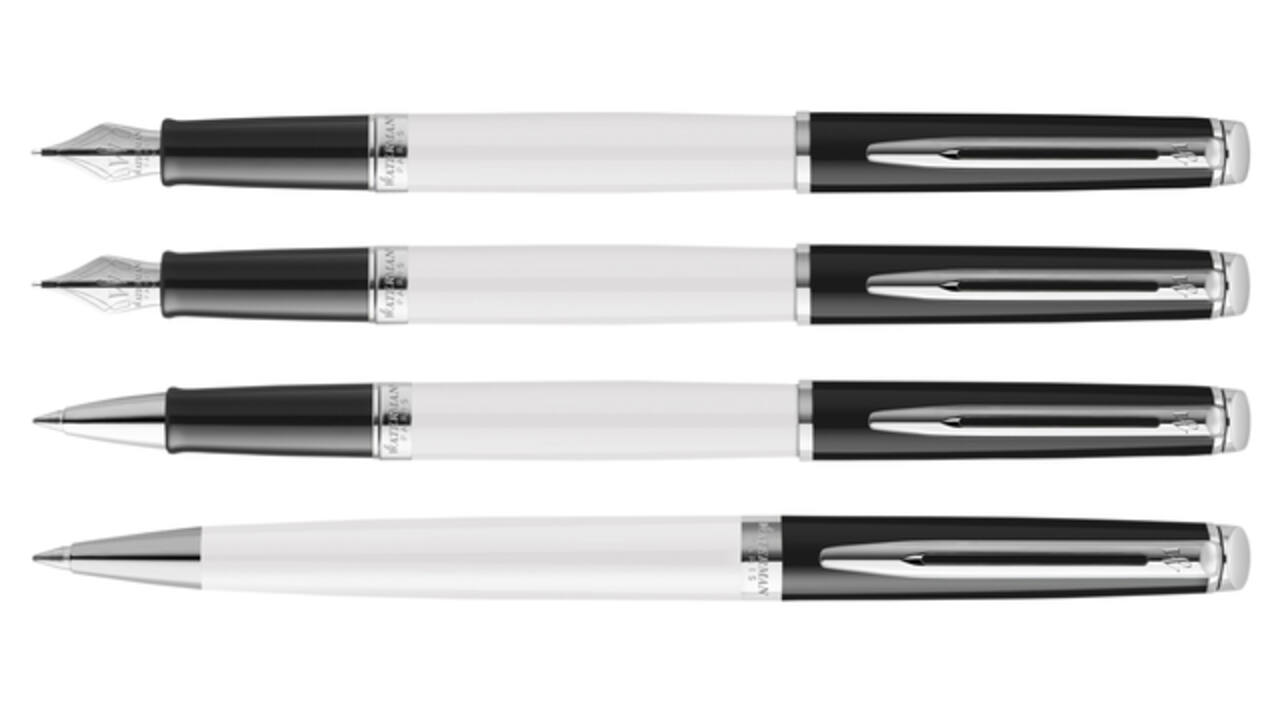Vulpen Waterman Hémisphère Colour Blocking black en white CT medium