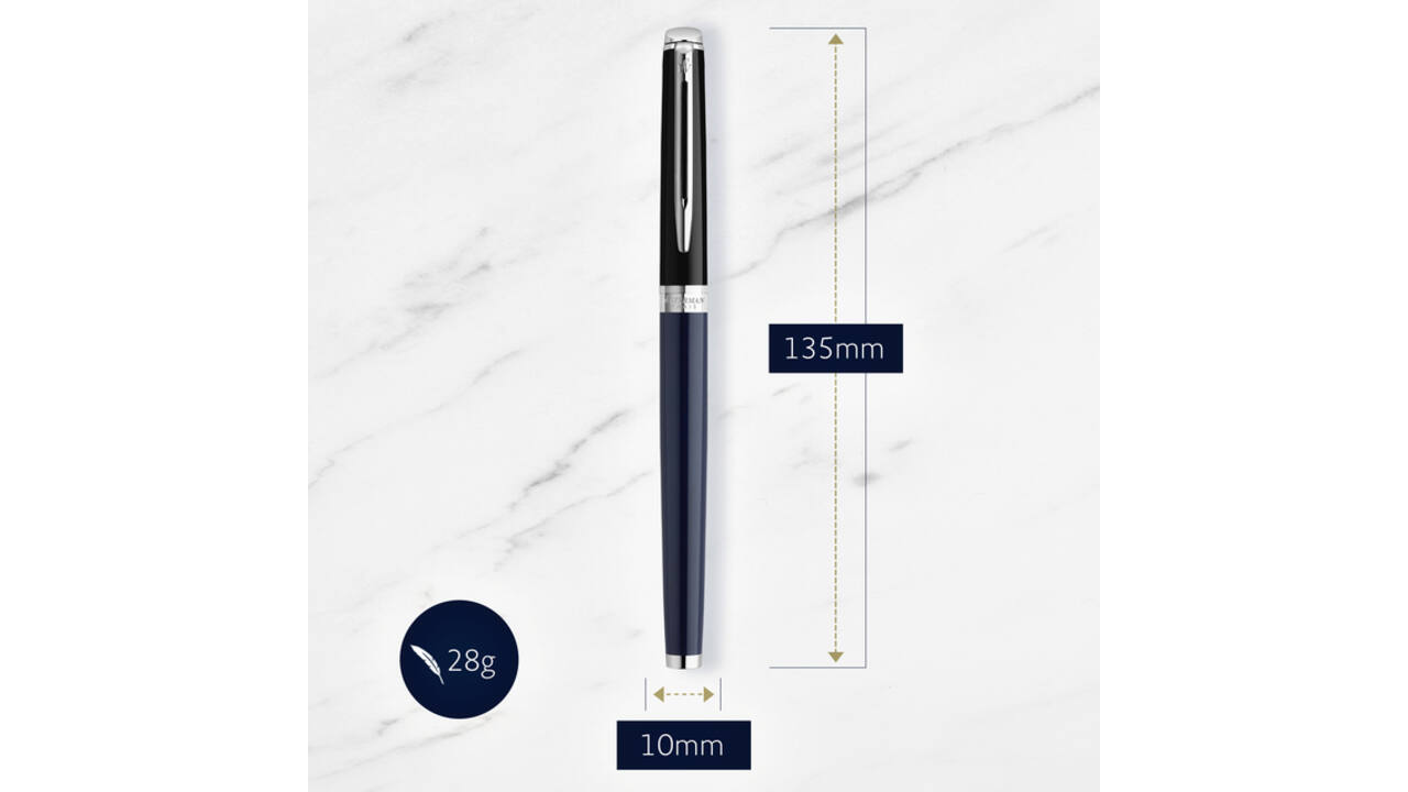 Vulpen Waterman Hémisphère Colour Blocking black en blue CT medium