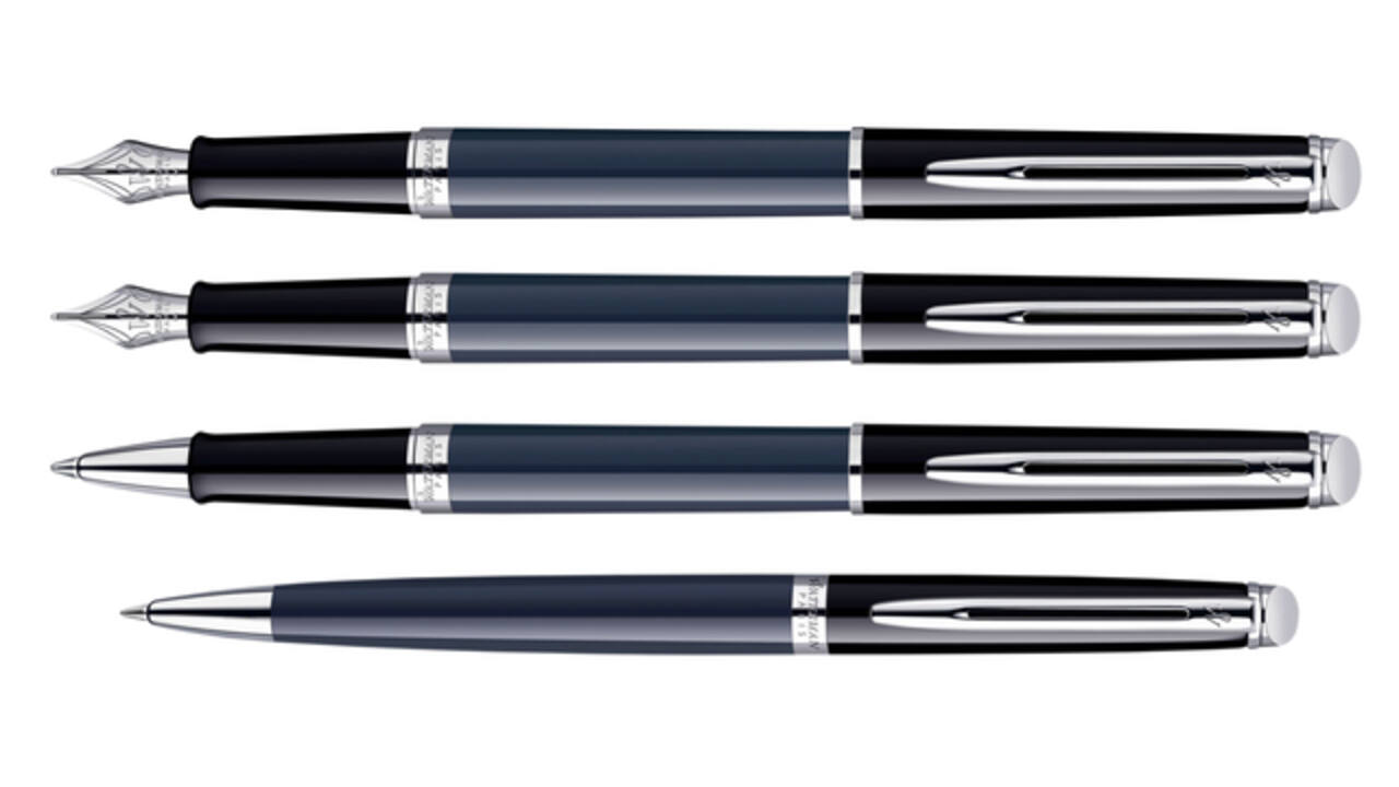 Vulpen Waterman Hémisphère Colour Blocking black en blue CT medium