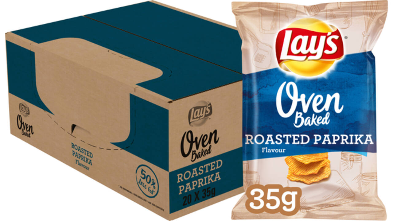Chips Lay's Oven roasted paprika zakje 35gr