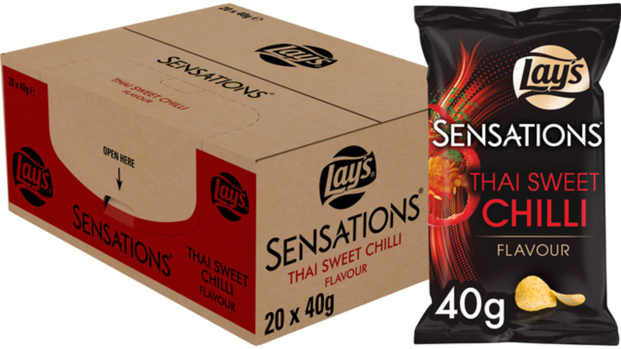 Chips Lay's Sensations Thai sweet chilli zak 40gr