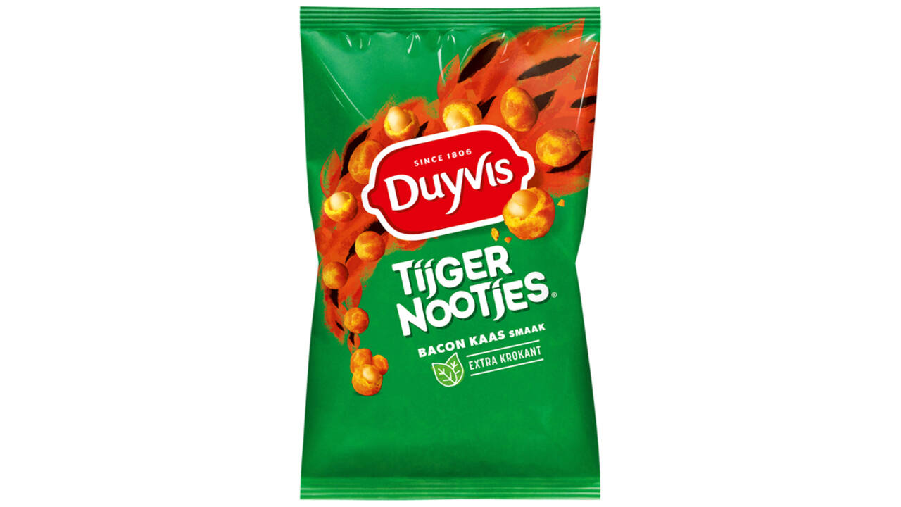 Tijgernootjes Duyvis  bacon kaas zak 1kg