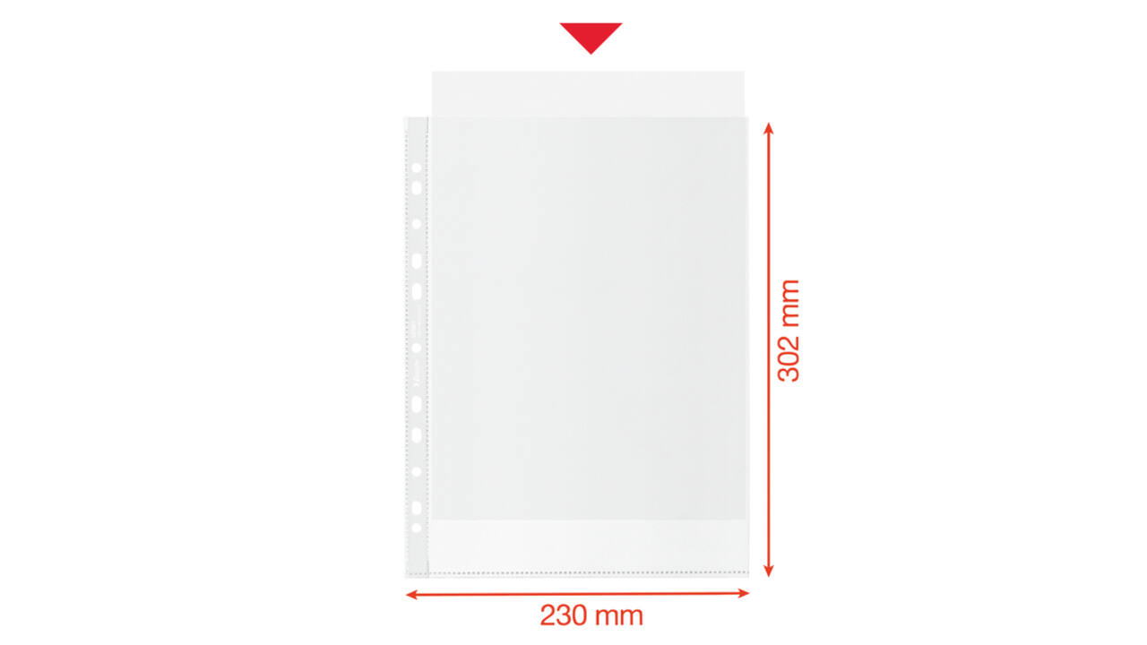 Showtas Esselte recycle PP A4 100µ 11-gaats 50 stuks