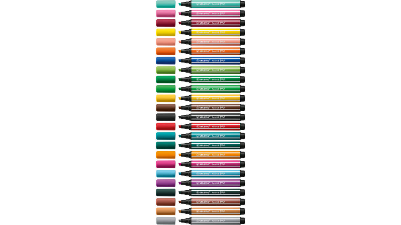 Viltstift STABILO Pen 68/30 Max bleek vermiljoen