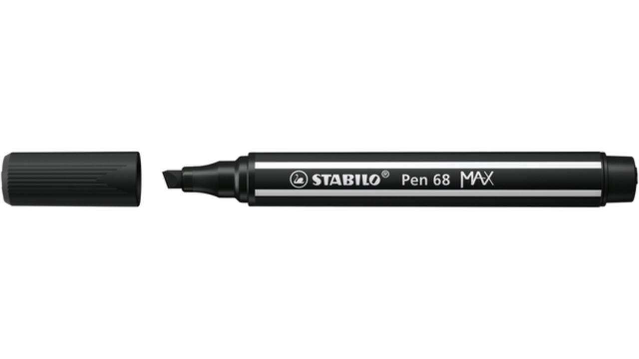 Viltstift STABILO Pen 68/46 Max zwart