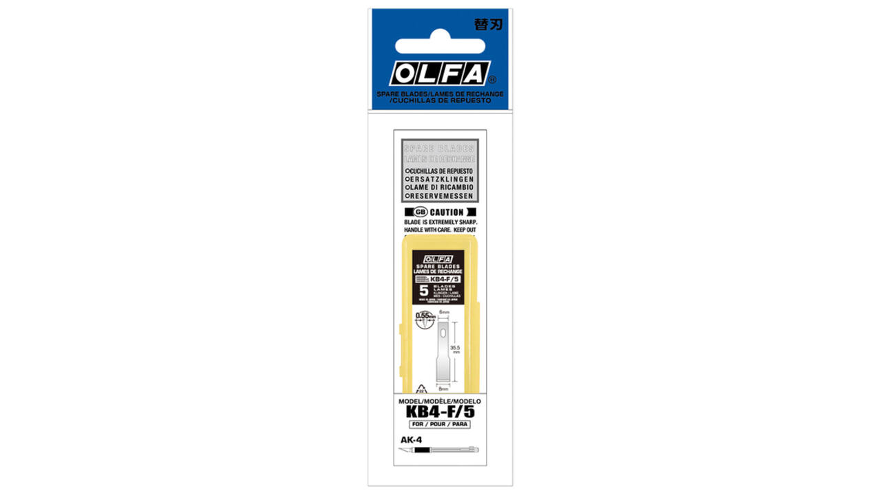 Reservemes Olfa KB4-F blister à 5 stuks