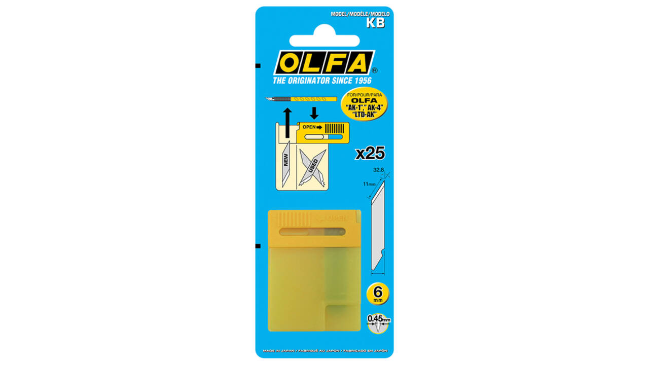 Reservemes Olfa KB blister à 25 stuks