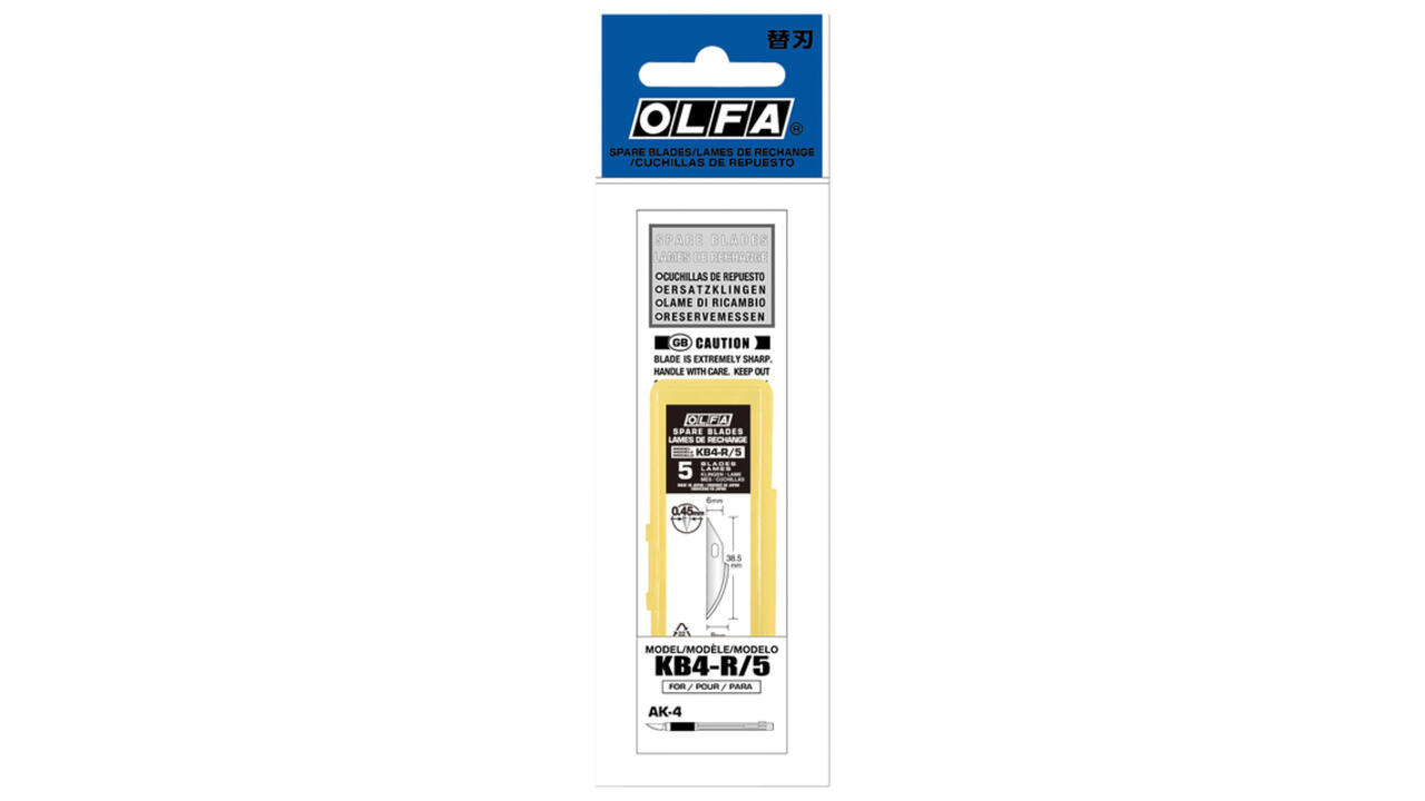 Reservemes Olfa KB4-R blister à 5 stuks