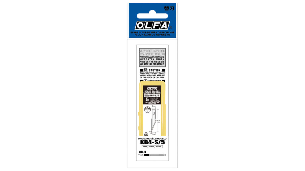 Reservemes Olfa KB4-S blister à 5 stuks