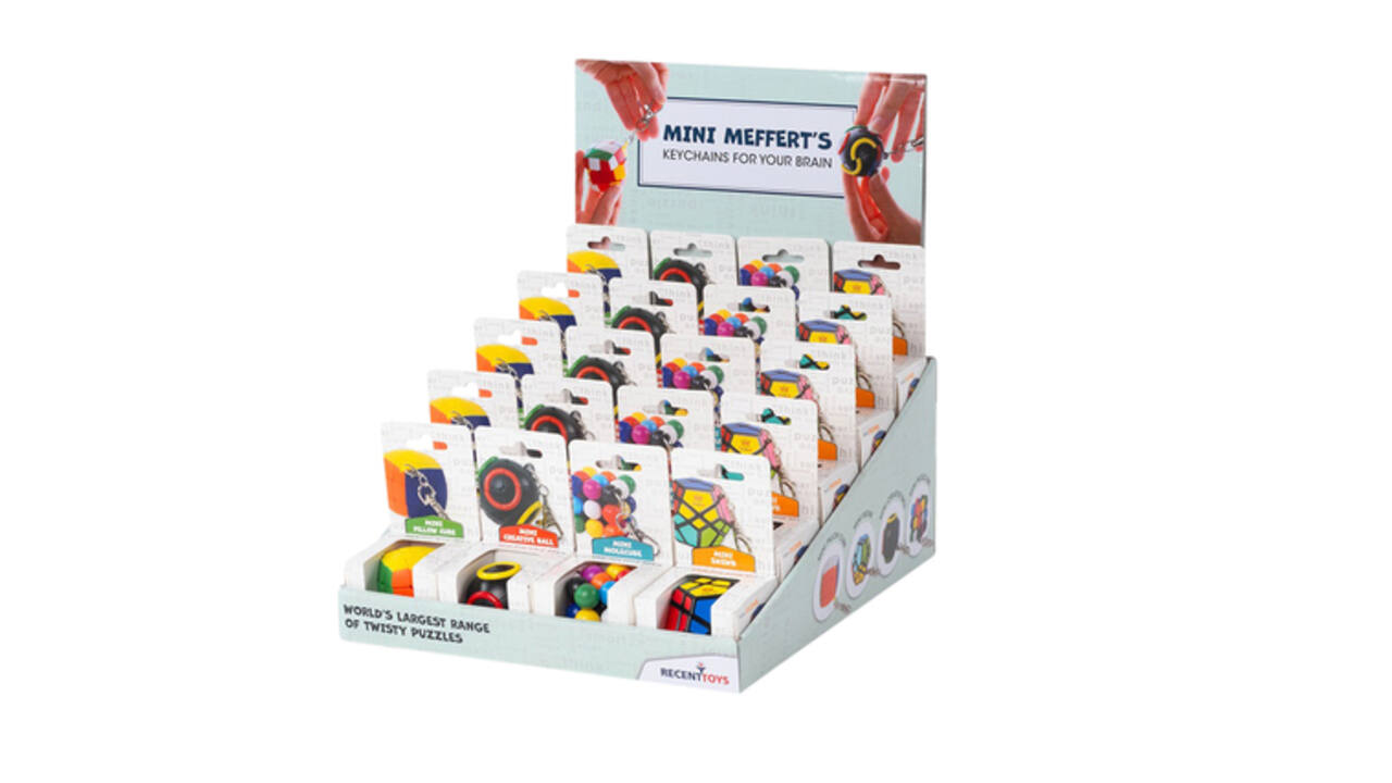 Meffert mini keychain display 20 stuks