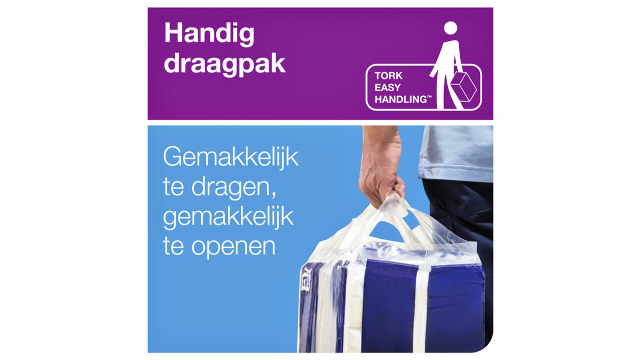 Handdoek Tork H2 Xpress Advanced multifold 2-laags 212x340mm 21x136 vel wit 120399