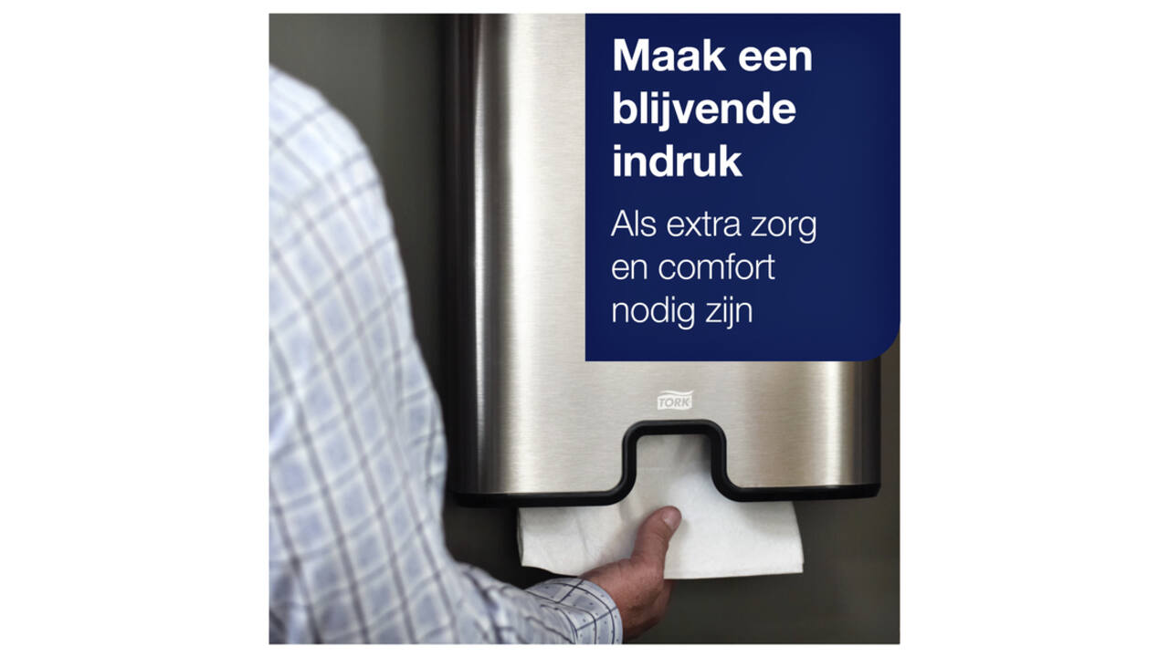 Handdoek Tork H2 Xpress Advanced multifold 2-laags 212x340mm 21x136 vel wit 120399
