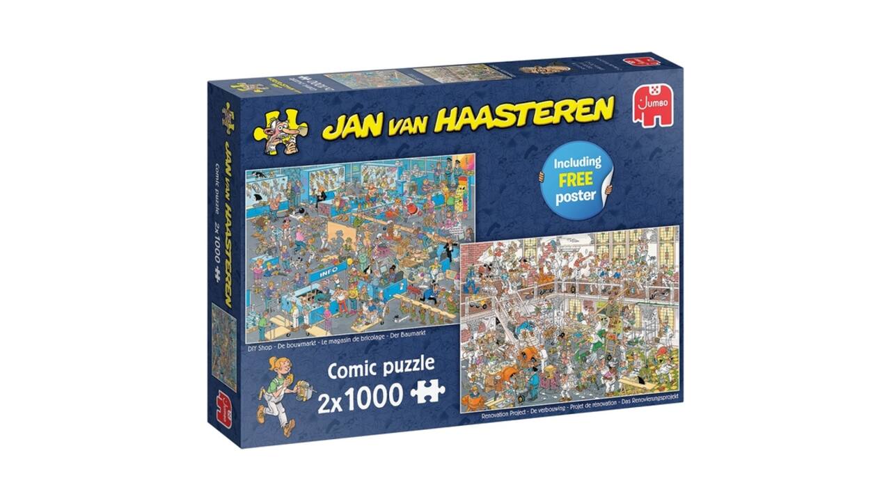 Puzzel Jan van Haasteren De Bouwmarkt en De Verbouwing  2x1000 stukjes