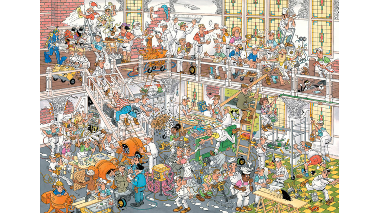 Puzzel Jan van Haasteren De Bouwmarkt en De Verbouwing  2x1000 stukjes