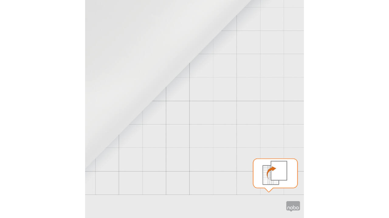 Flipoverpapier Nobo premium 60x85cm dubbelzijdig rol 50 vel
