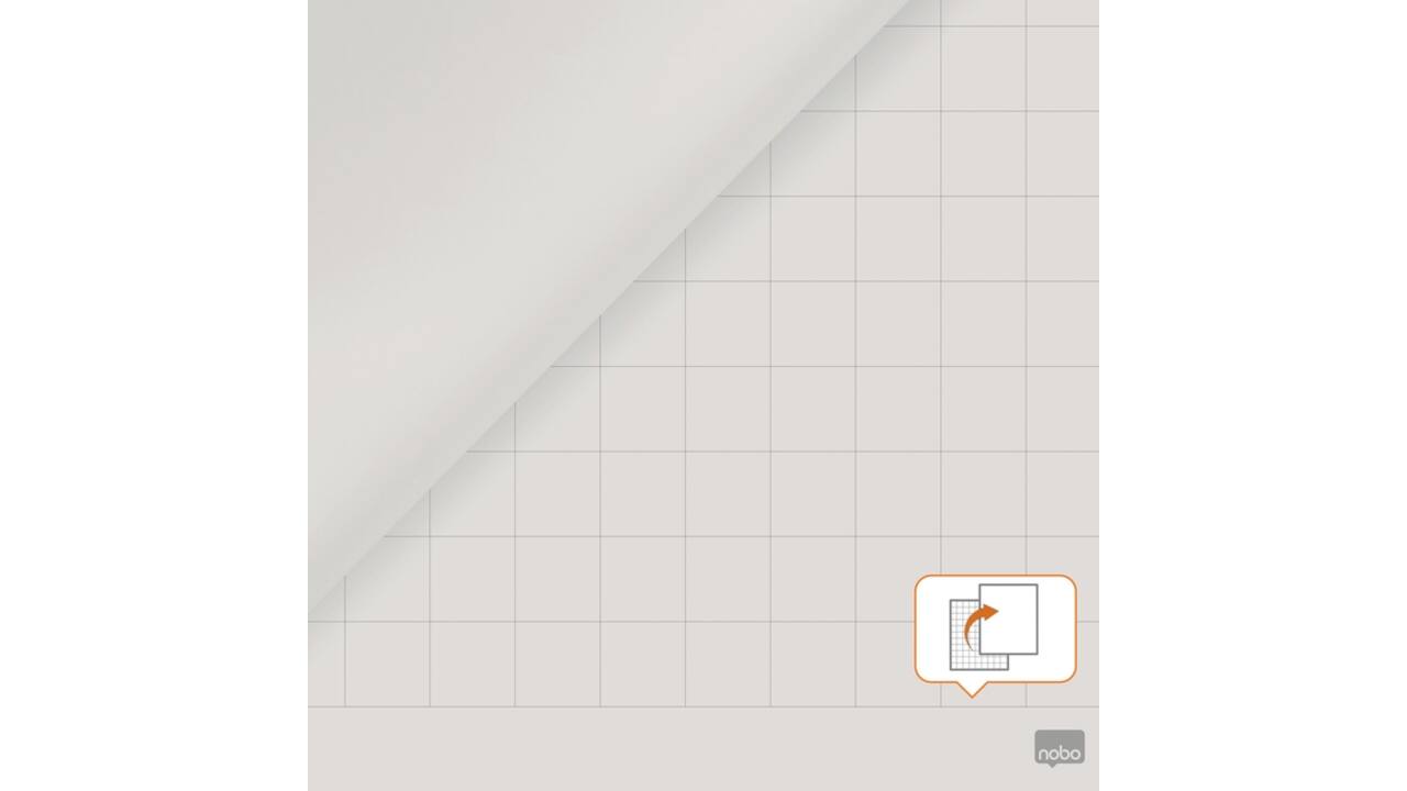 Flipoverpapier Nobo premium 60x85cm dubbelzijdig rol 50 vel