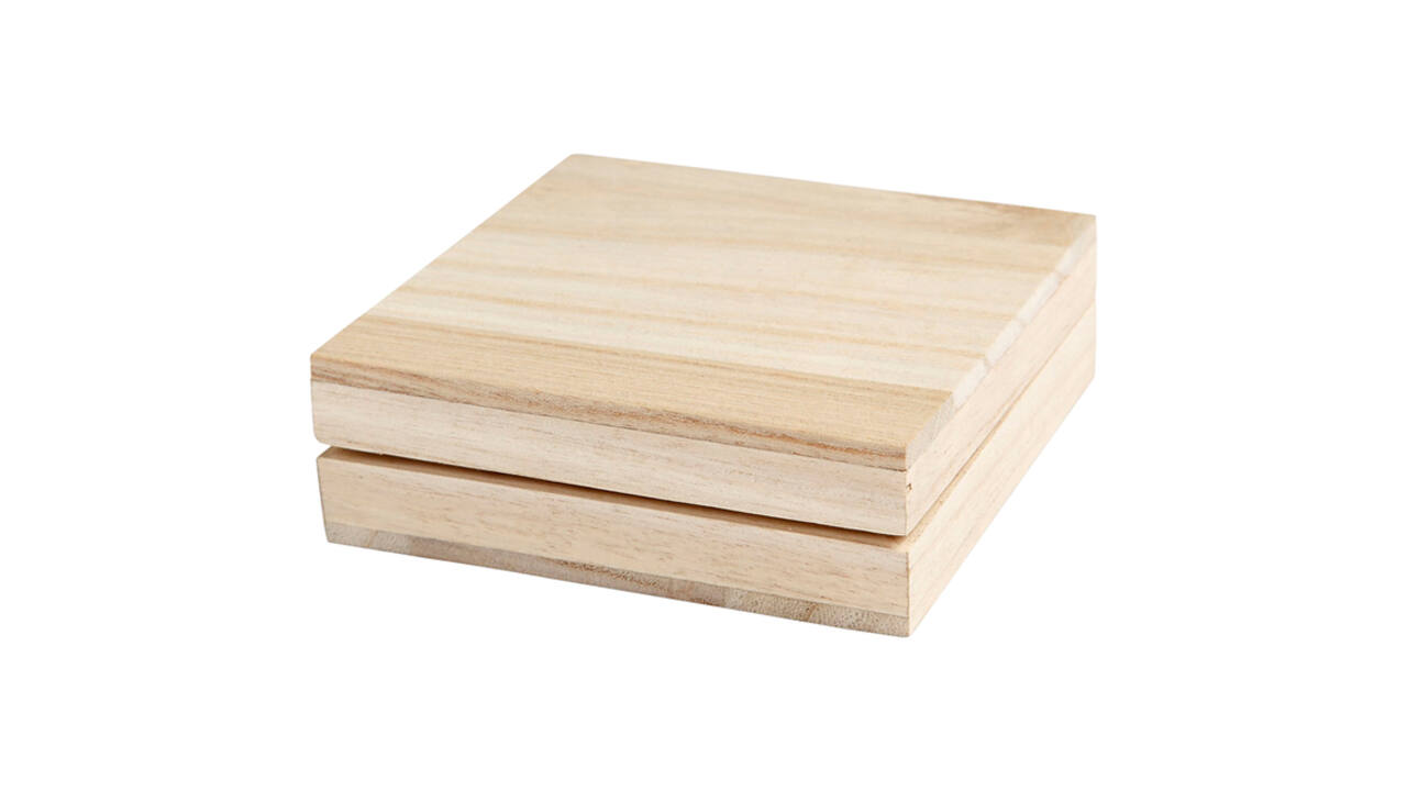 Doos Creativ Company 10x10x3cm hout
