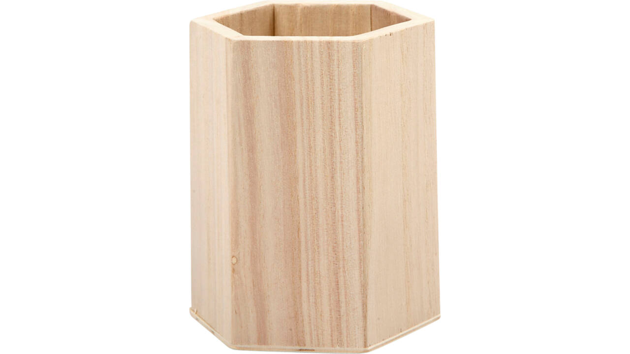 Pennenbak Creativ Company zeshoek 10.5x8cm triplex