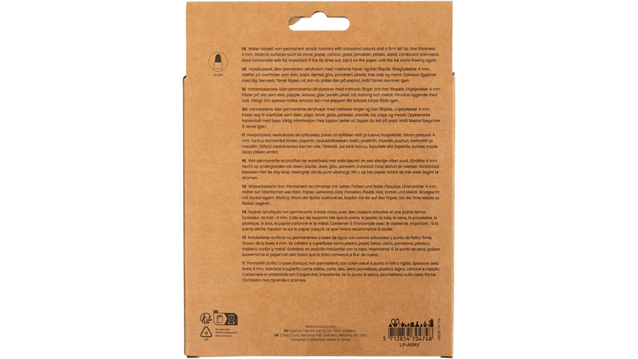 Multistift Creativ Company 4mm set à 12 kleuren