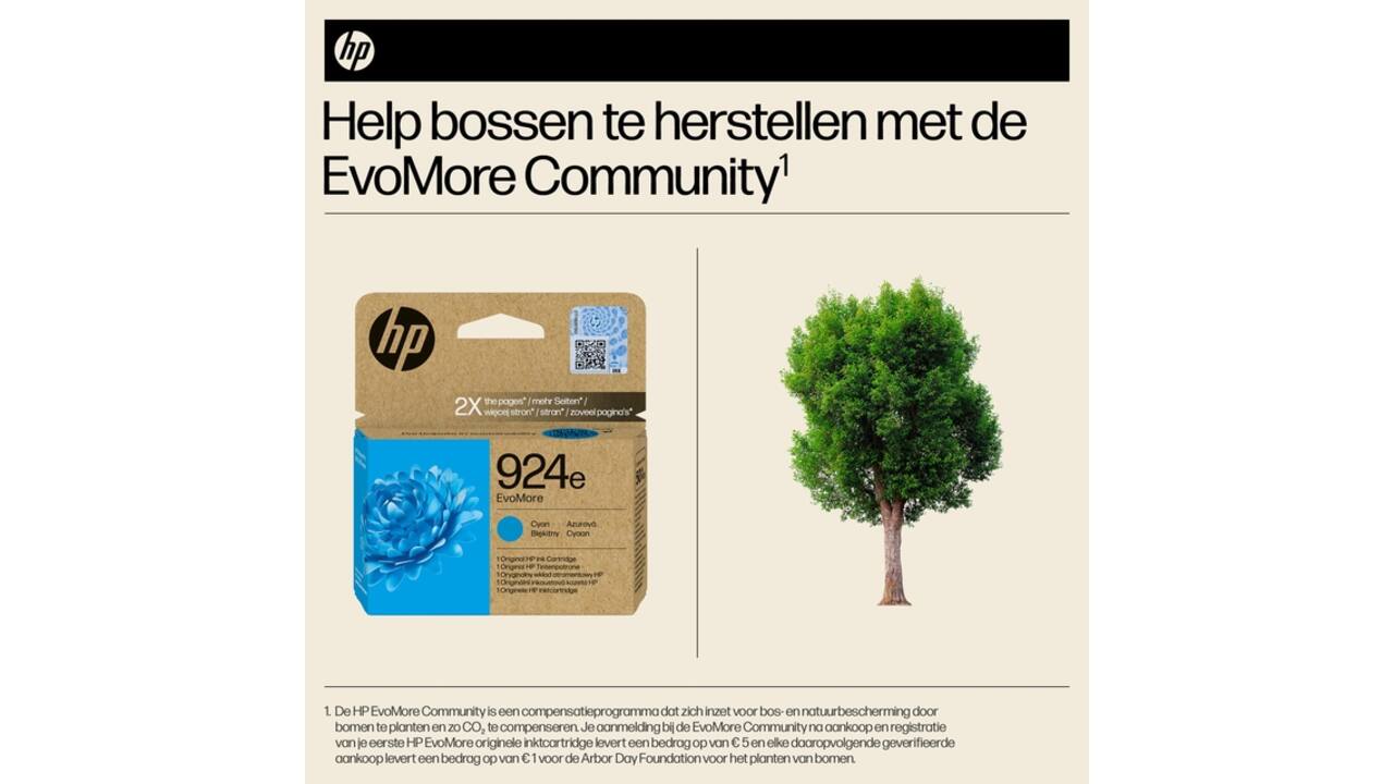 Inktcartridge HP 4K0U7NE 924E Evomore blauw