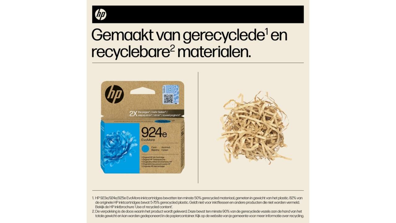 Inktcartridge HP 4K0U7NE 924E Evomore blauw