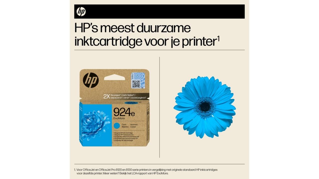 Inktcartridge HP 4K0U7NE 924E Evomore blauw