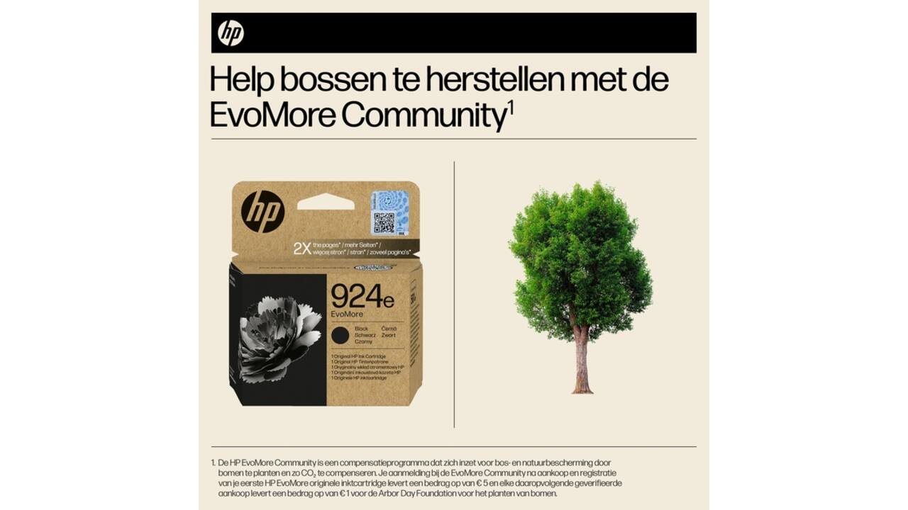 Inktcartridge HP 4K0V0NE 924E Evomore zwart