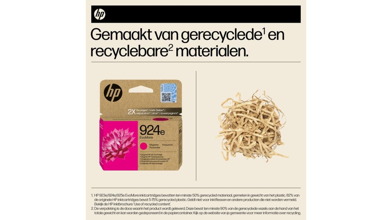 Inktcartridge HP 4K0U8NE 924E Evomore rood