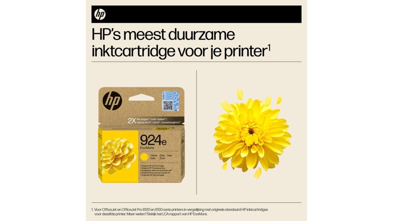 Inktcartridge HP 4K0U9NE 924E Evomore geel