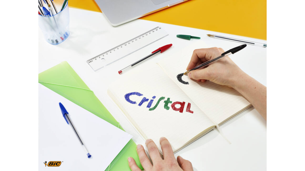 Balpen Bic Cristal medium blauw