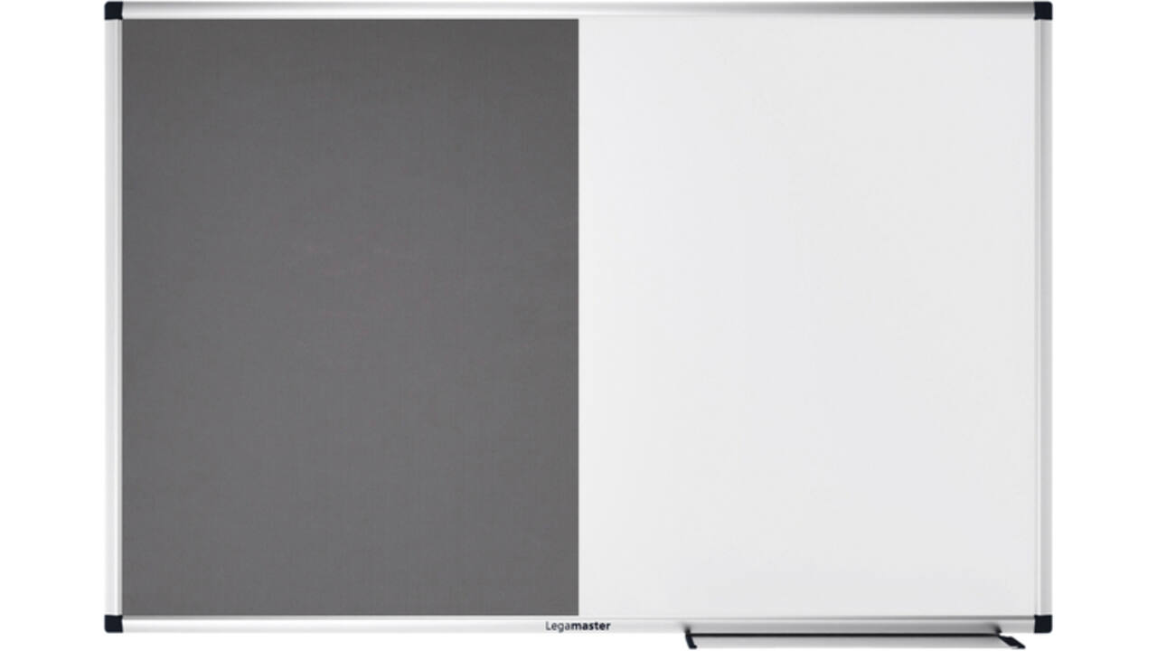 Combibord Legamaster UNITE grijs vilt-whiteboard 60x90cm