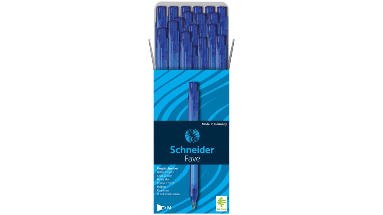 Balpen Schneider Fave medium blauw