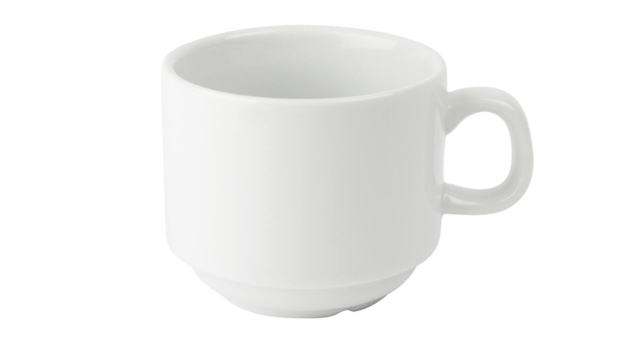 Theekop Olympia Whiteware 200 ml doos 12 stuks wit