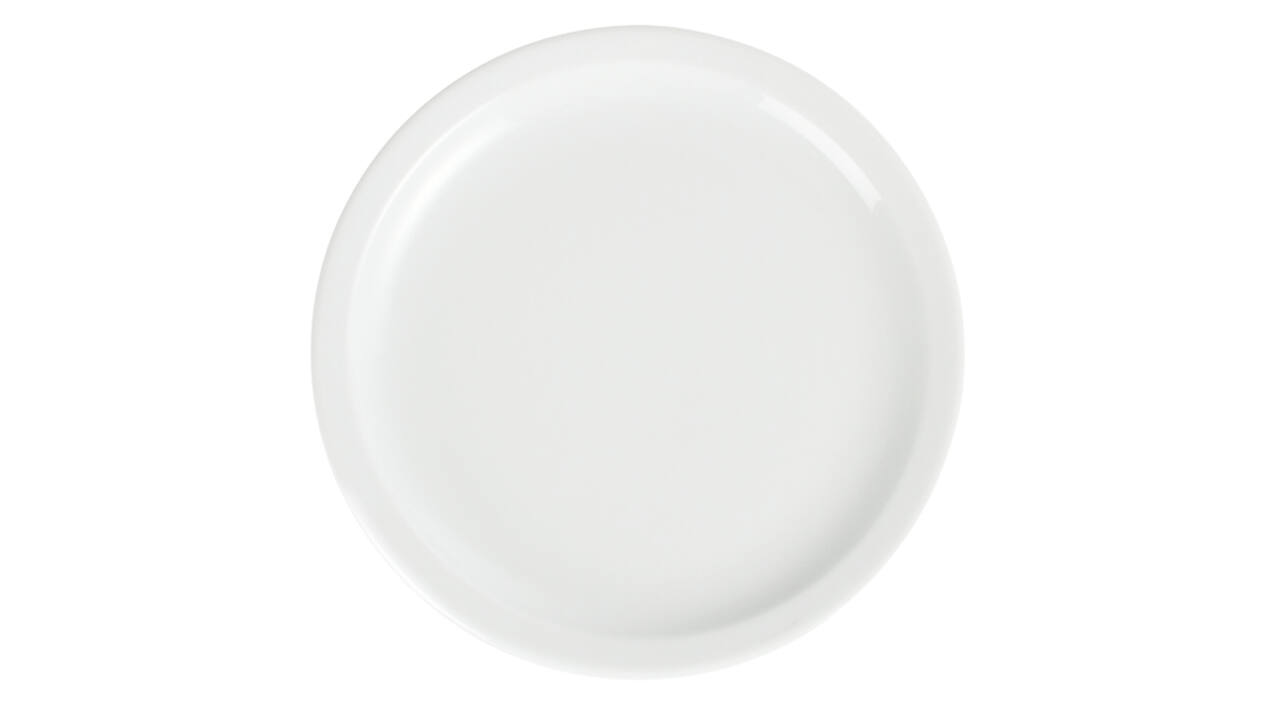Bord Olympia Whiteware Ø23 cm doos 12 stuks wit