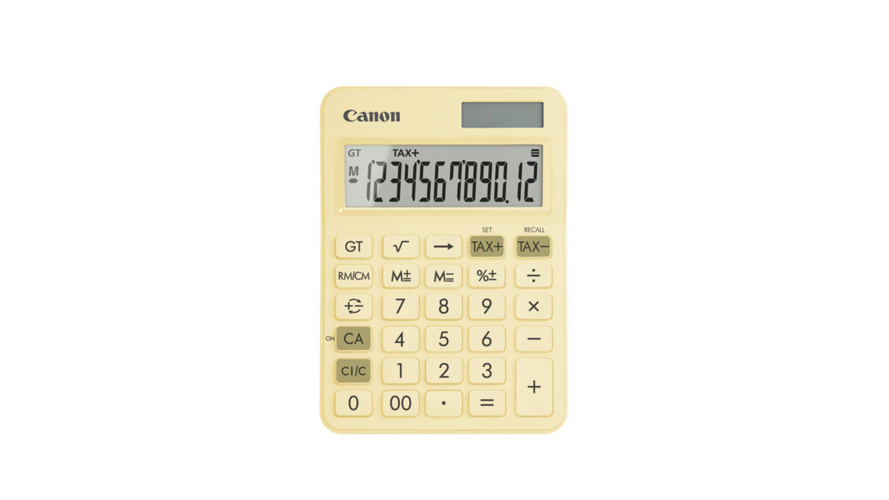 Rekenmachine Canon LS-125KB geel